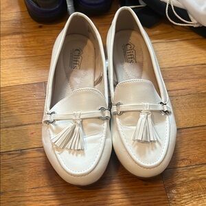 Women's White Loafers